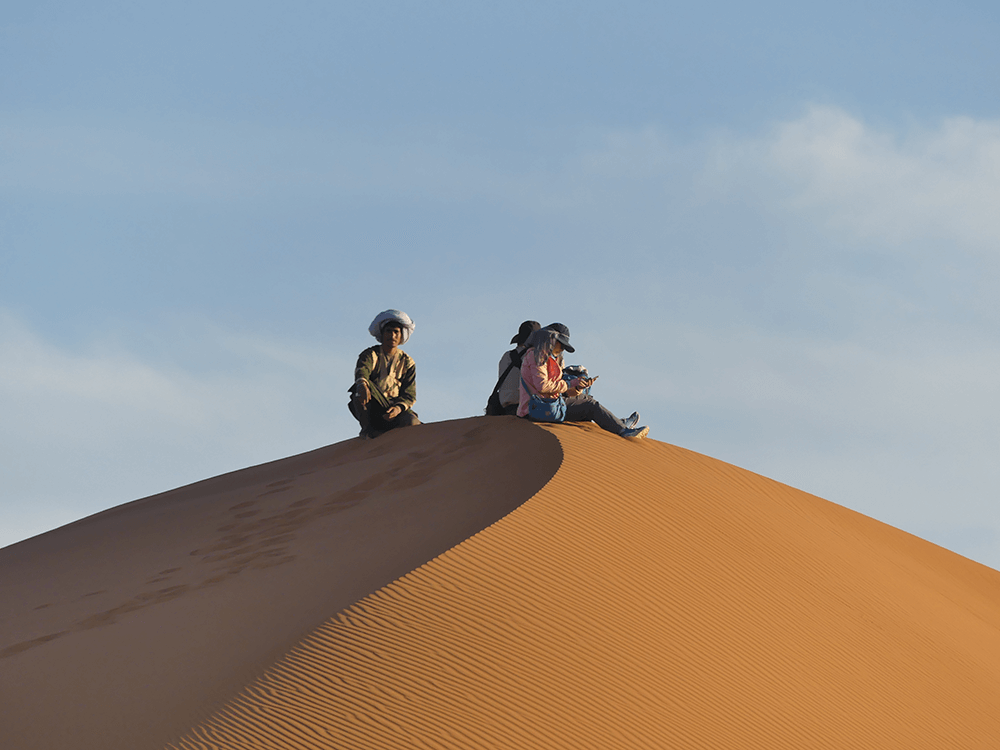 Sitting in the Sahara
