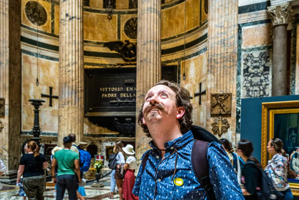 Wyatt at the Pantheon