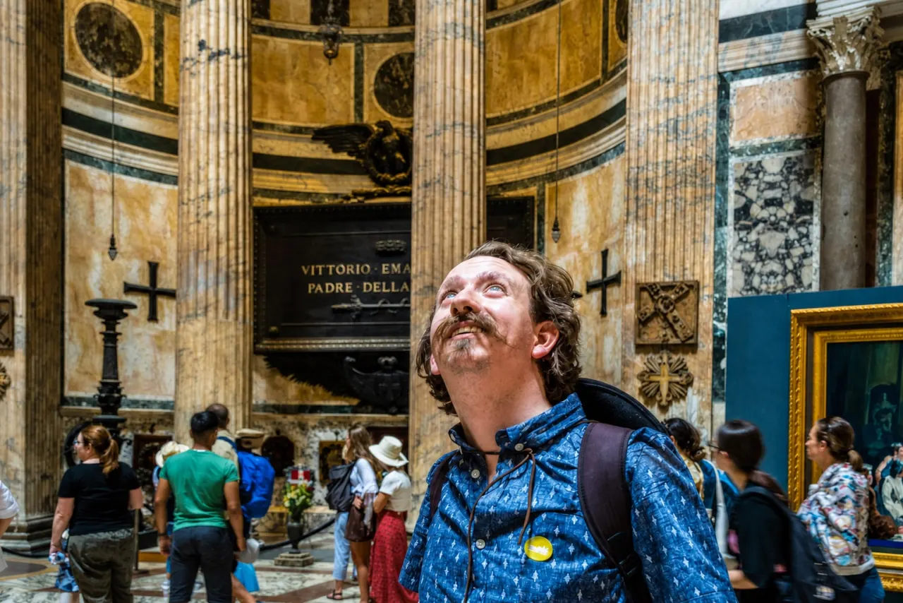 Wyatt at the Pantheon
